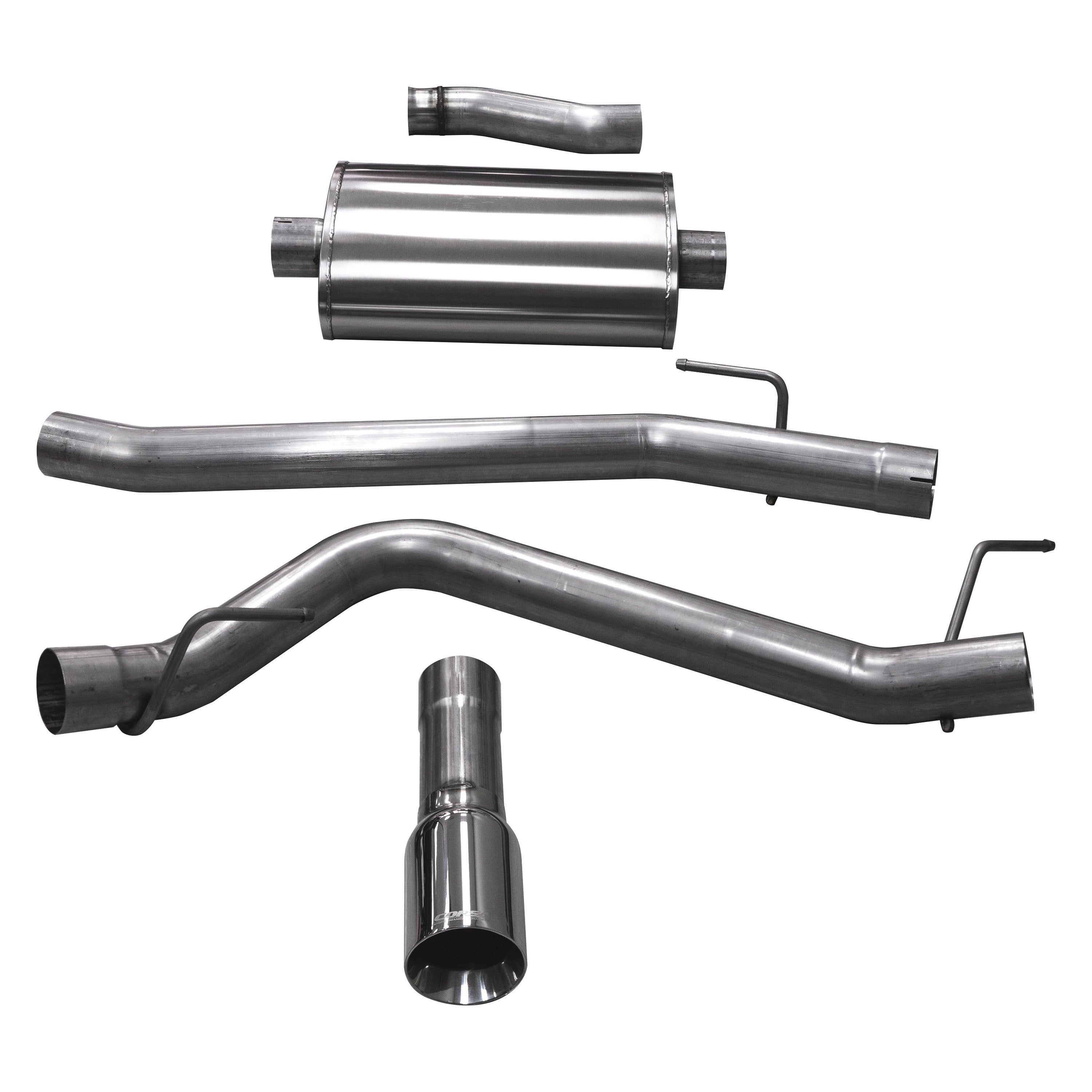 Corsa 304 SS Cat-Back Exhaust System with Single Side Exit For Jeep 20-21 21060