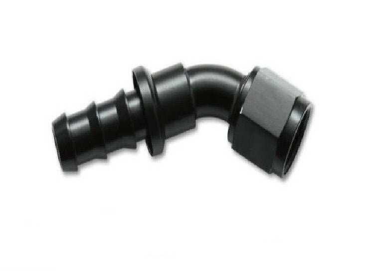 Vibrant Performance Size: -4AN, Push-On 45 Degree Hose End Elbow Fitting- 22404