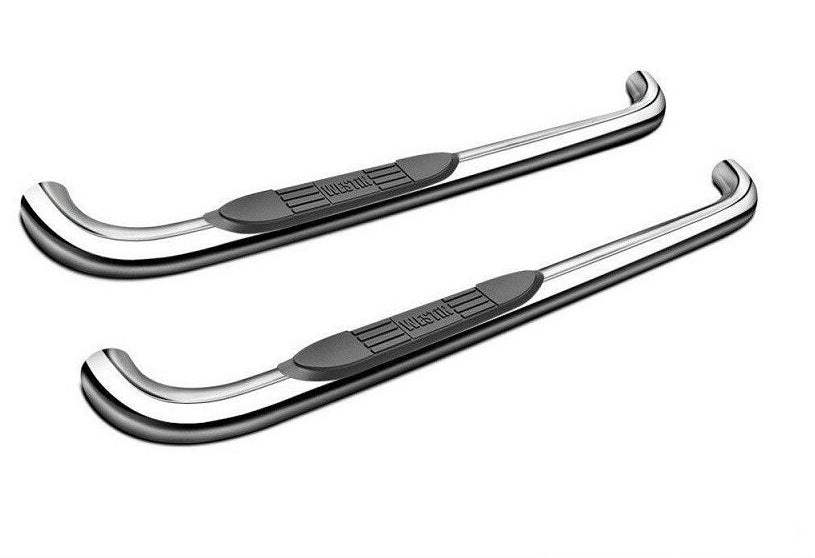 Westin For 97-03 Ford F-150 E-Series Round Nerf Bars 3"Polished Stainless