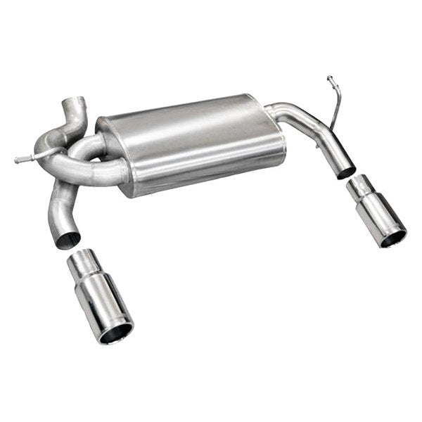 Corsa Axle-Back Exhaust System with Split Rear Exit For Wrangler 07-18 24412
