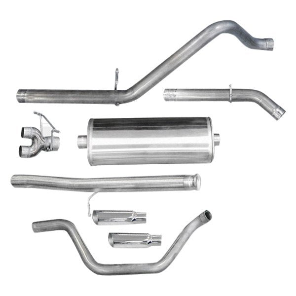 Corsa Cat-Back Exhaust System with Split Rear Exit For Silverado/Sierra 09 24906