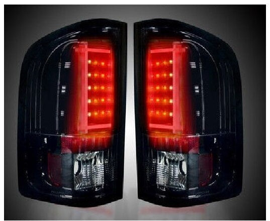 Recon SMOKED LED Tail Lights For Chevy Silverado&GMC Sierra Dually07-14-264291BK
