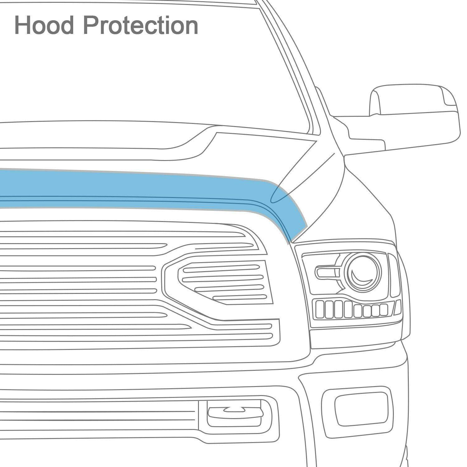 AVS Aeroskin Dark Smoke Hood Protector Bug Shield For 2012 Honda Civic - 320028