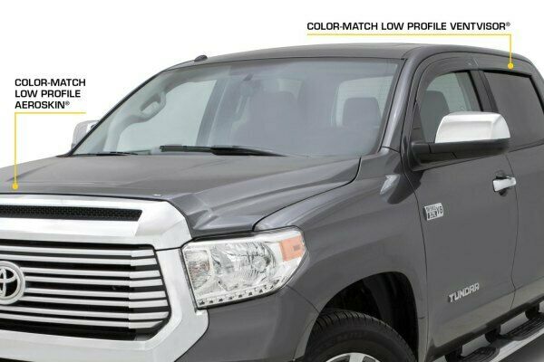 AVS Black Flush Mount Hood Shield For Dodge Ram/Ram 1500 2016-2018 - 322112-AXR