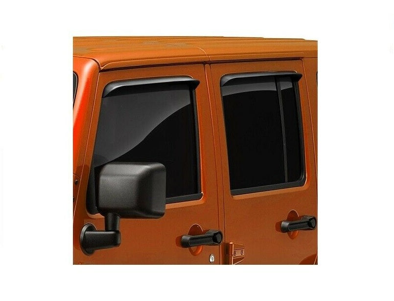 AVS Black Side Window Deflectors For Jeep Cherokee 4-Door 1997-2001 - 34405