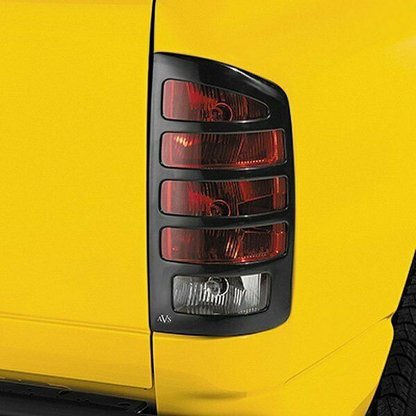 AVS Slots Black Taillight Guards For Chevrolet Trailblazer 2002-2009 - 36101