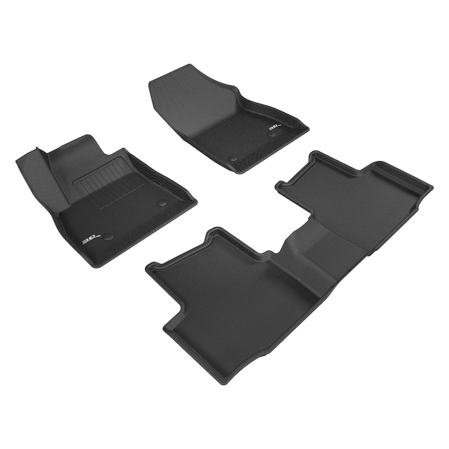 3D Mats Kagu Black Floor Liner Set For Chevy Cruze 2016-2019 L1CH07601509