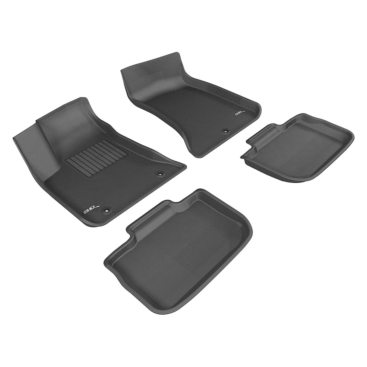 3D Mats Kagu Black Floor Liner Set For Dodge Charger 2011-2021 L1DG01401509