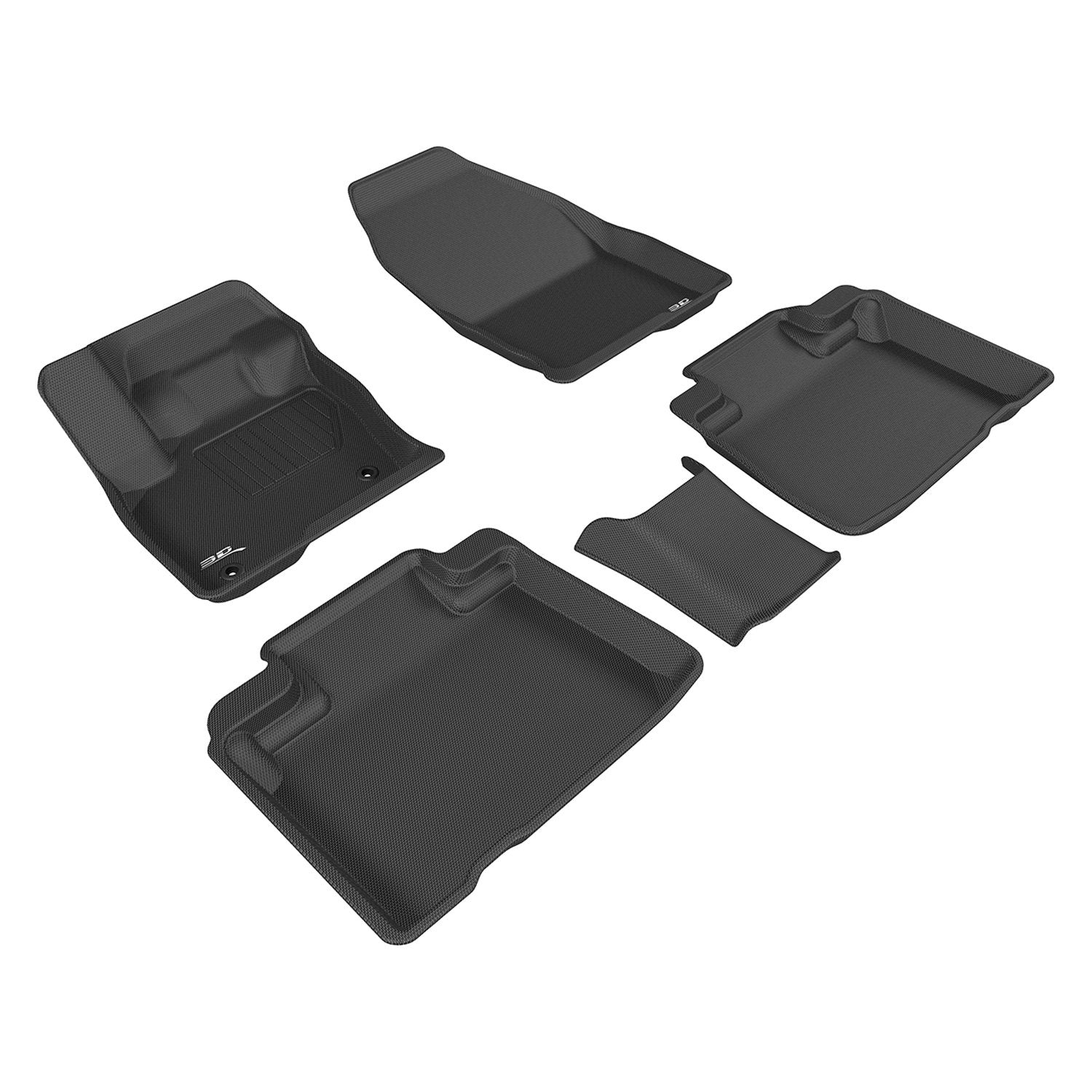 3D Mats Kagu Black Floor Liner Set For Ford Edge 2015-2021 L1FR09301509