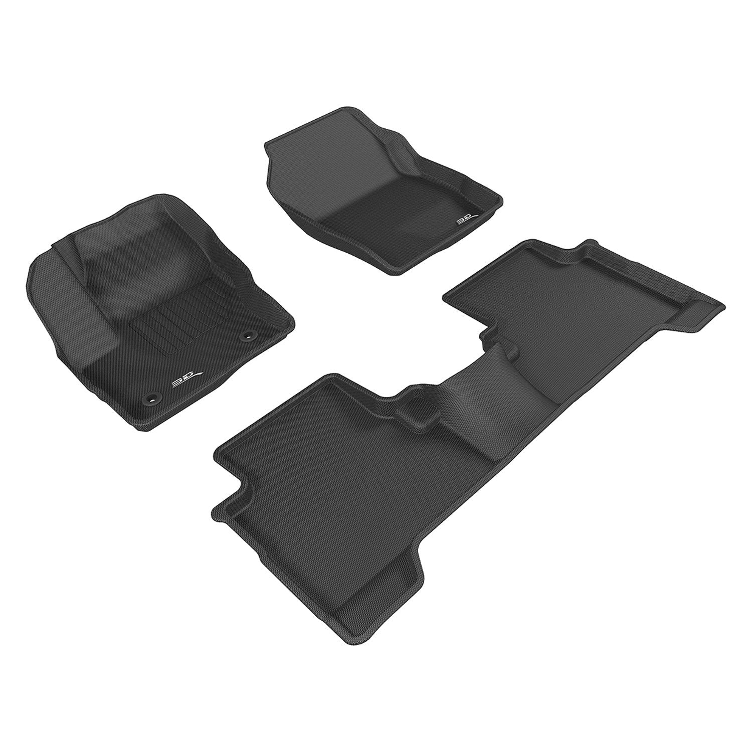 3D Mats Kagu Black Floor Liner Set For Ford Escape 2015-2019 L1FR10601509