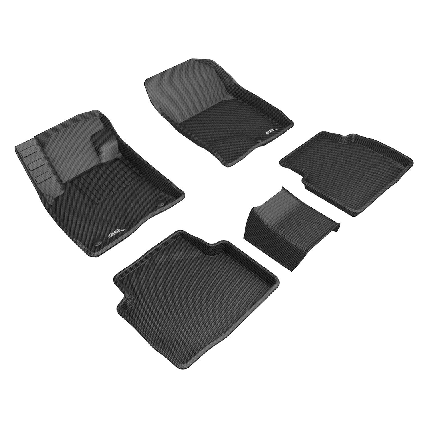 3D Mats Kagu Black Floor Liner Set For Ford Escape 2020-2021 L1FR12301509