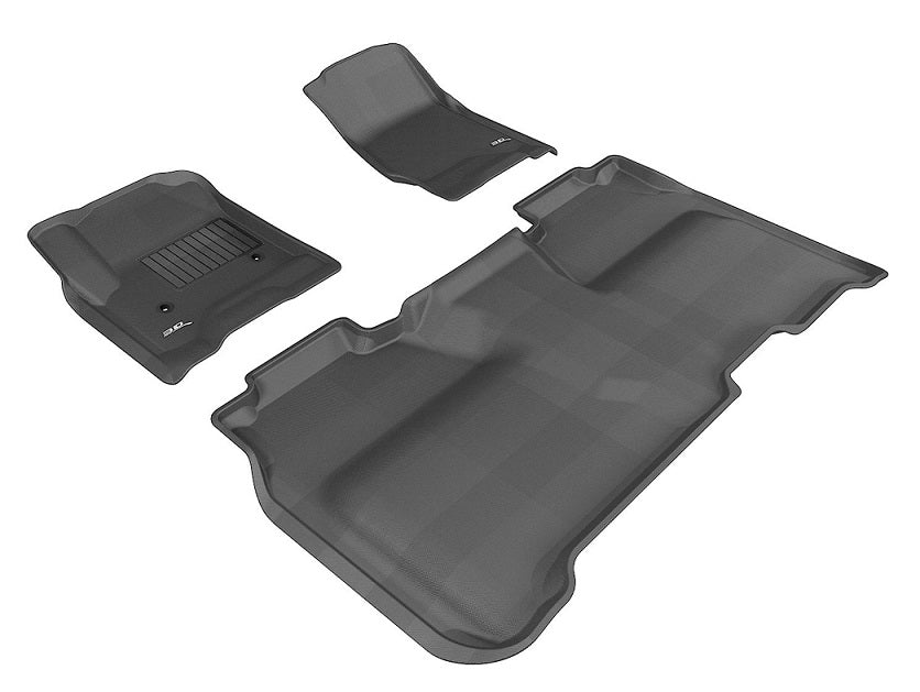 3D Mats Kagu Black Floor Liner Set For GMC Sierra 2015-2019 L1GM01001509