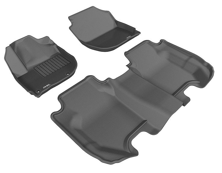 3D Mats Kagu Black Floor Liner Set For Honda Fit 2015-2020 L1HD05501509