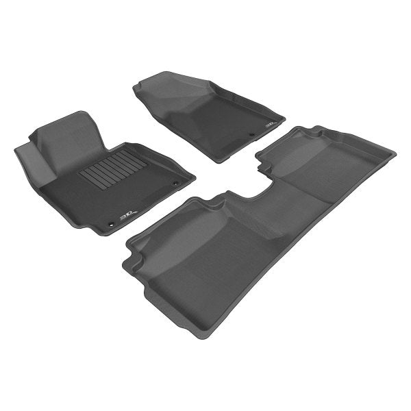 3D Mats Kagu Black Floor Liner Set For Kia Forte 2014-2018 L1KA01701509