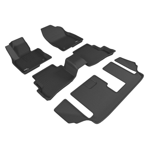 3D Mats Kagu Black Floor Liner Set For Mazda CX9 2016-2021 L1MZ05701509