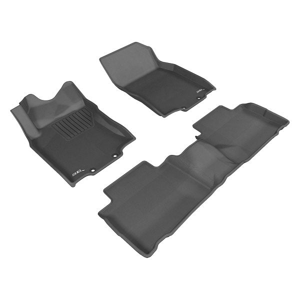 3D Mats Kagu Black Floor Liner Set For Nissan Rogue 2014-2020 L1NS06801509