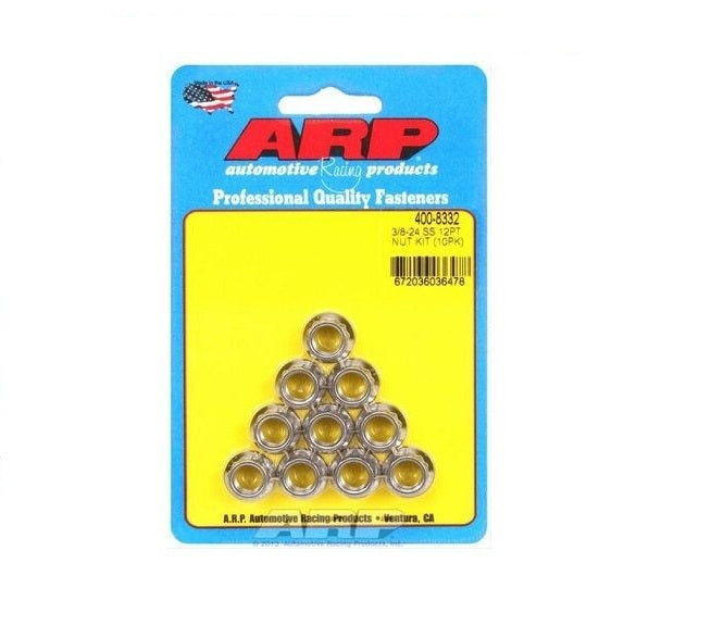 ARP 12-Point Nuts 24 RH Thread - 3/8 in. - 400-8332
