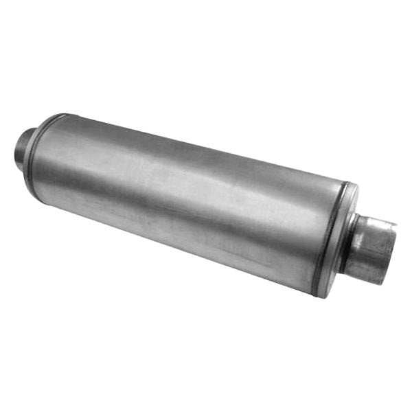 Diamond Eye Universal Aluminized Steel Louvered Gray Exhaust Muffler 460150