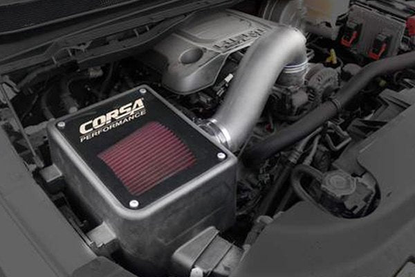 Corsa Closed Box Wrinkle Black Cold Air Intake System For Dodge 19-21 46557D-1