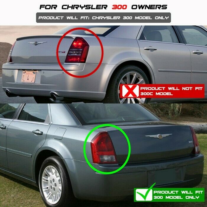 Spyder Auto Smoke LED Tail Lights for 2005 - 2007 Chrysler 300 - 5001665