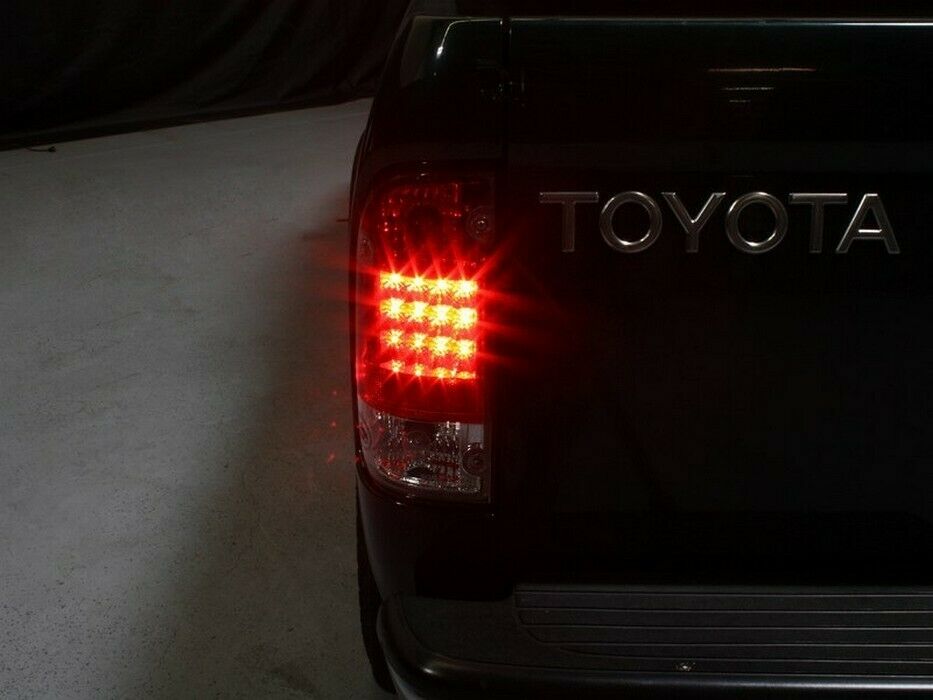 Spyder Auto LED Red Clear Tail Lights Fits 1995 - 2000 Toyota Tacoma - 5008022