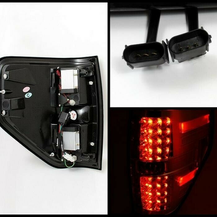 Spyder Auto LED Chrome Tail Lights For 2009 - 2014 Ford F150 - 5008404