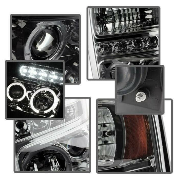 Spyder Projector Head Lights Fits 08-10 Ford F250 350 450 Super Duty - 5010599