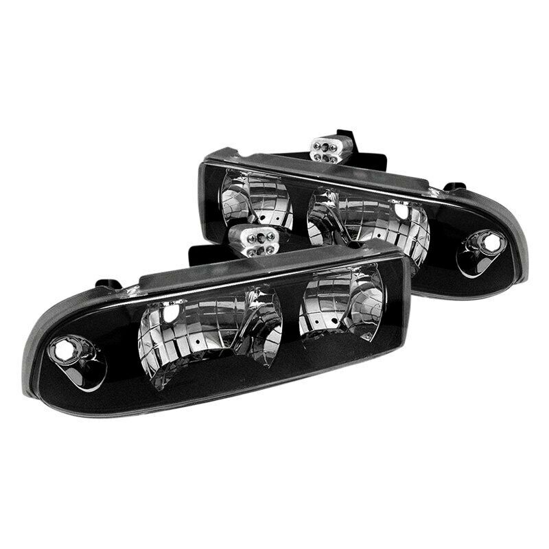 Spyder Auto Crystal Black Head Lights for 98-05 Chevy S10 98-04/Blazer - 5012425