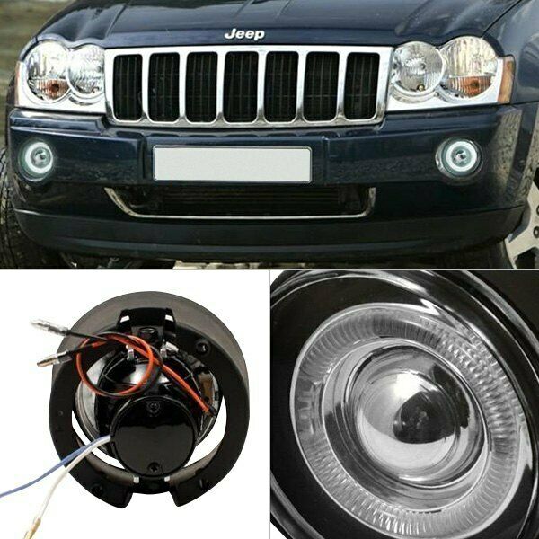 Spyder Halo Projector Clear Fog Lights w/ Switch for Chrysler Dodge Jeep 5021472
