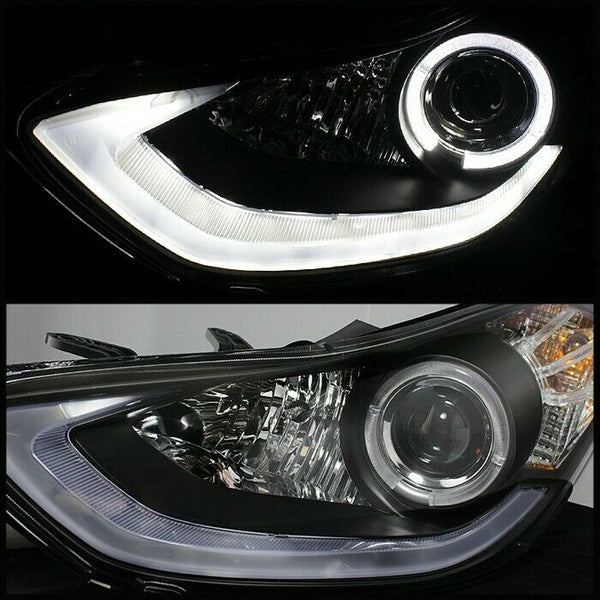 Spyder Auto ED Black Halo Projector Head Lights Fits 11-13 Elantra - 5073662