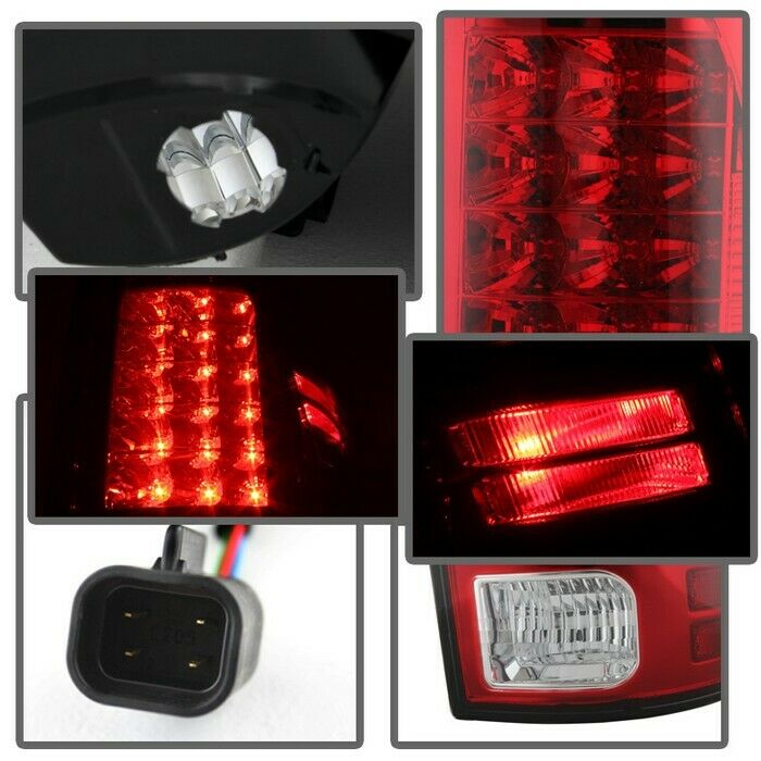 Spyder Auto LED Red Clear Tail Lights For 13-18 Dodge Ram 1500 - 5077547