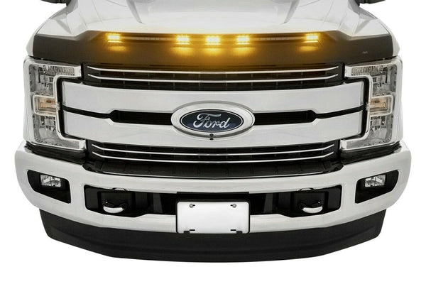 AVS Hood Protector Shield w/Light For Ford F-250 F-350 F-450 SD 17-20 - 753135