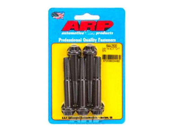 ARP Sae Bolt Kit 3/8 in. 16 RH Thread Black Oxide - 644-2500