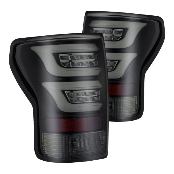 AlphaRex Black/Smoke Fiber Optic LED Tail Lights For Toyota Tundra 07-13 670010