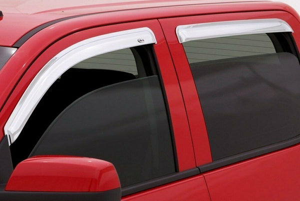 AVS 4Pc Chrome Tape-On Window Vent Visor For 03-09 Dodge Ram Extended Cab 684623