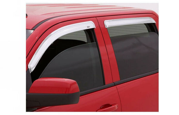 AVS 4Pc Chrome Tape-On Window Vent Visor For 03-09 Dodge Ram Extended Cab 684623