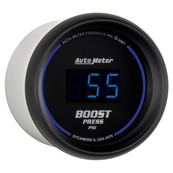AutoMeter 2-1/16"  5-60 PSI Boost Pressure Cobalt Digital Series Gauge - 6970
