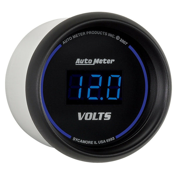 AutoMeter Cobalt Digital Series Voltmeter Gauge 2-1/16" - 6993