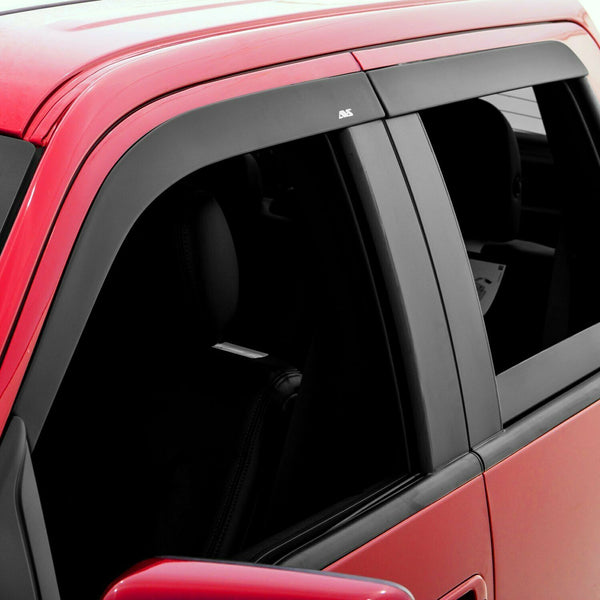 AVS 4Pc Matte Black Window Vent Visor For 07-13 Chevy GMC 1500 2500 3500  774007
