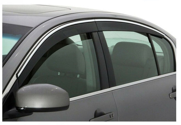 AVS Rain Guards Window Vent Visor 4Piece Chrome Trim For 2013-16 Accord - 794017