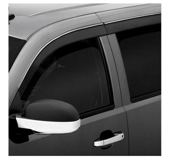 AVS Smoke Chrome Trim Side Window Deflectors For Chevrolet Tahoe 15-20 - 794060