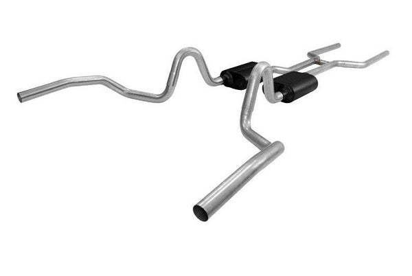 Flowmaster Cat-Back Exhaust 409S System Dual Rear Exit for 86- 93 Mustang 817213