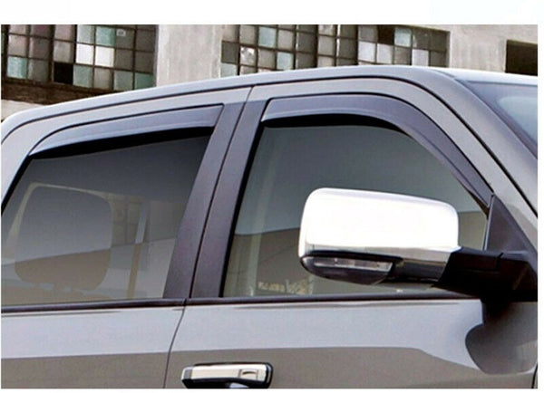 AVS Rain Guards 4Pc Tape-On Window Vent Visor Smoke For 15-17 Ford Edge - 894035