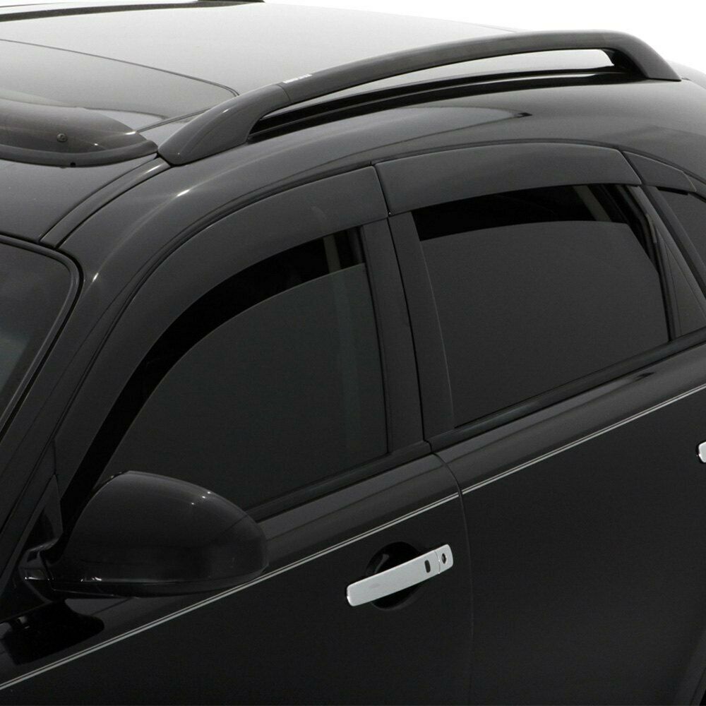AVS 6-Piece Dark Smoke Side Window Deflectors For Honda Fit 2007-2008 - 896007