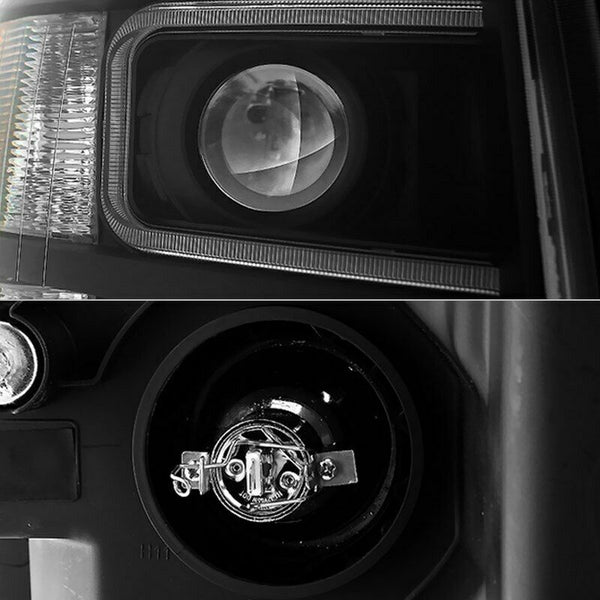 Spyder Light Tube Style Projector Head Light Set for 07 - 13 Silverado - 9027796