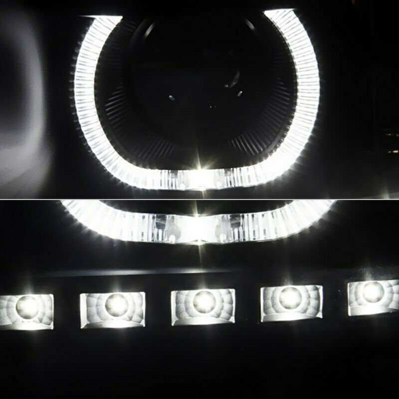 Spyder Black LED Halo Projector Head Lights for 07 - 13 Silverado 1500 - 9032189