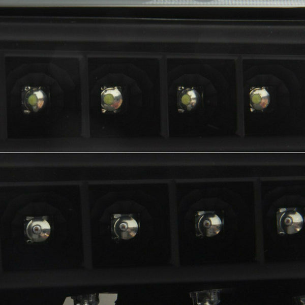 Spyder Black Head Lights & LED Bumper Lights for 99 - 06 GMC Sierra - 9037399