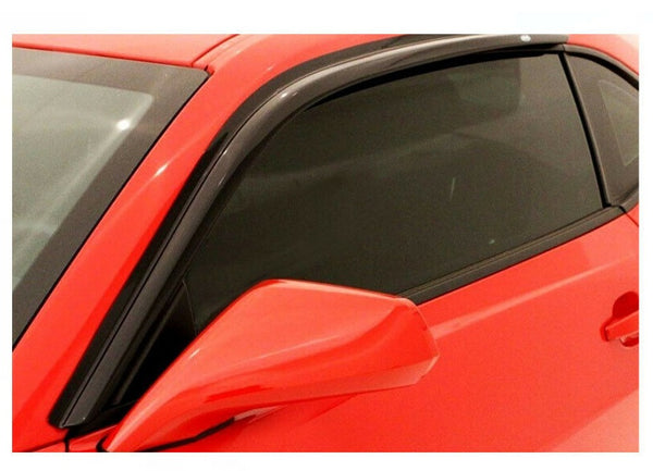 AVS Rain Guards 2Pc Tape-On Window Vent Visor Smoke For 94-04 Ford Mustang 92514