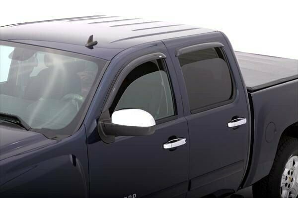 AVS 4Pc Tape-On Smoke Window Vent Visor For 07-13 Chevy Silverado Ext. Cab 94040