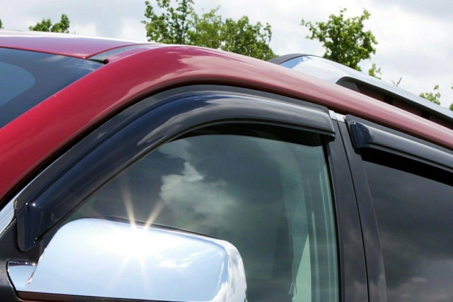 AVS Dark Smoke Side Window Deflectors For Dodge Journey 4-Door 2008-2020 - 94072